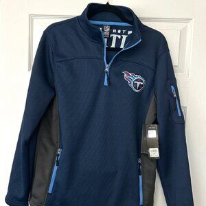NWT NFL Team Apparel TENNESSEE TITANS Embroidered pullover Jacket Small MSRP $90